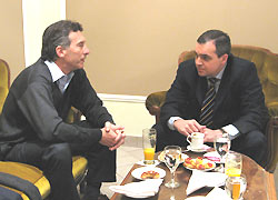 Mauricio Macri y Gustavo Ick
